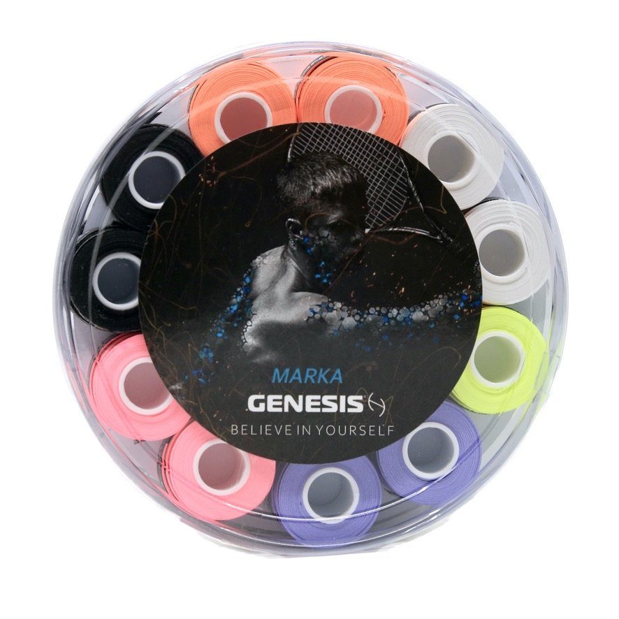 GENESIS Marka 0.60MM Overgrips 60 Pack-Assorted Colors