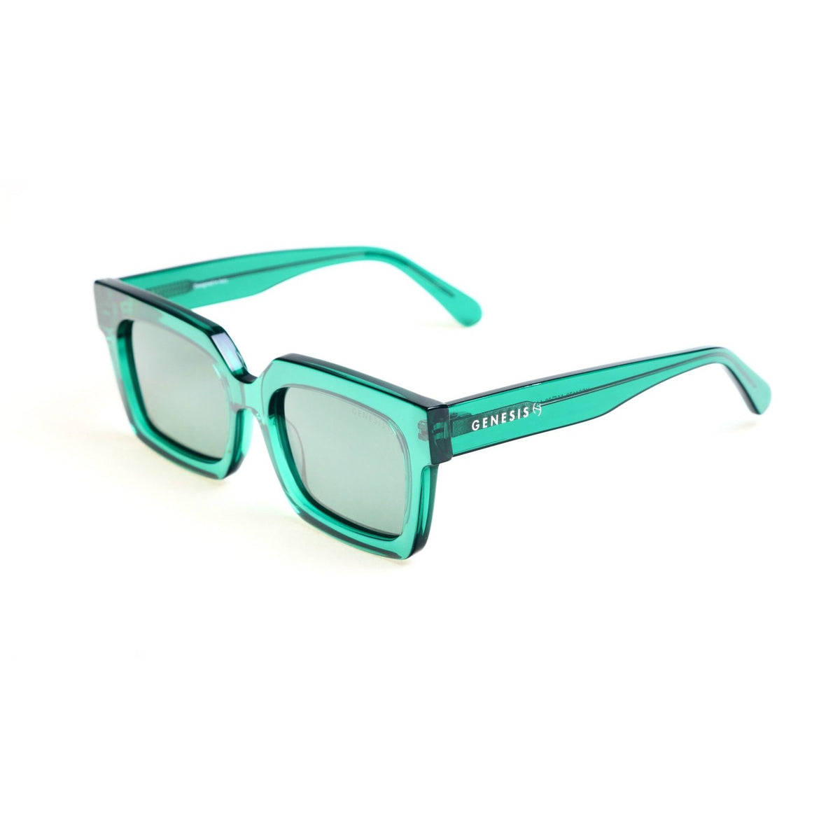 GENESIS London 2026 – Polarized Emerald Sunglasses | Italian Acetate Frame, UV400 Protection