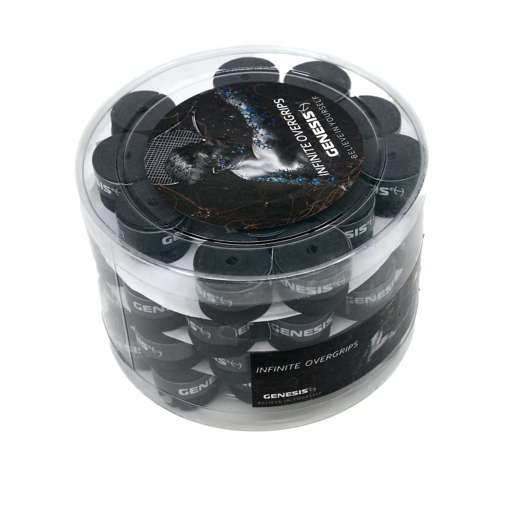 GENESIS Infinite Dry 0.75MM Overgrips 60 Pack Black