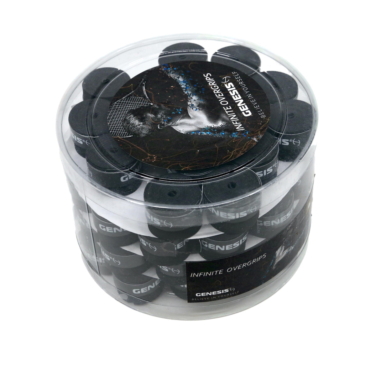 GENESIS Infinite Dry 0.75MM Overgrips 60 Pack Black