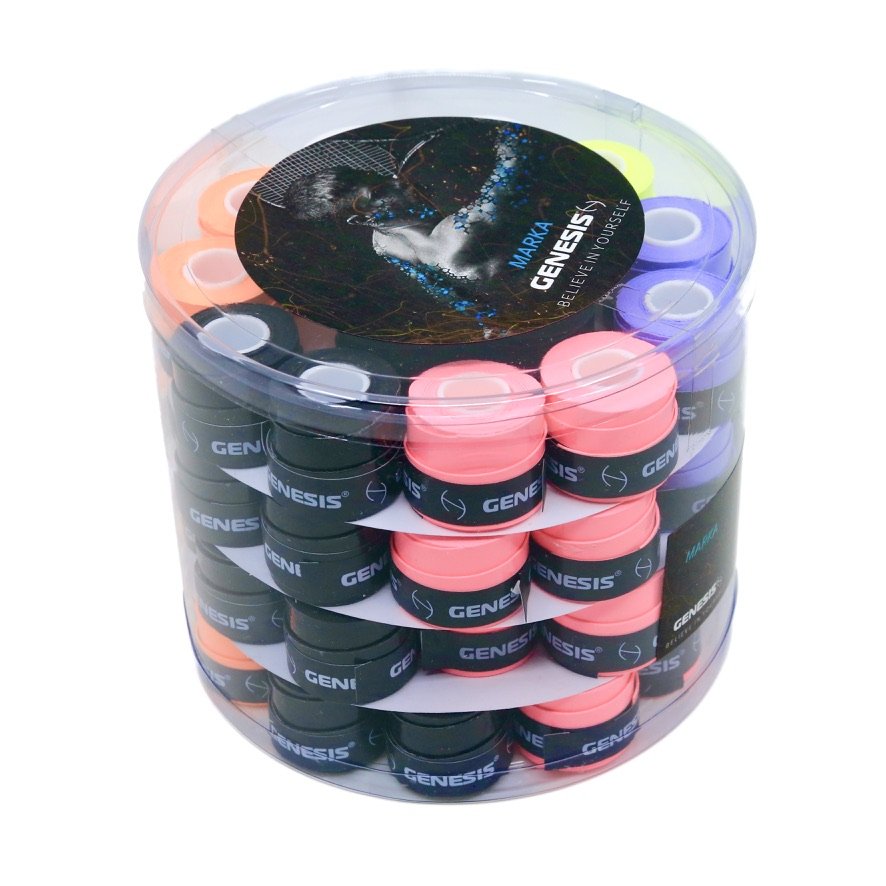 GENESIS Marka 0.60MM Overgrips 60 Pack-Assorted Colors