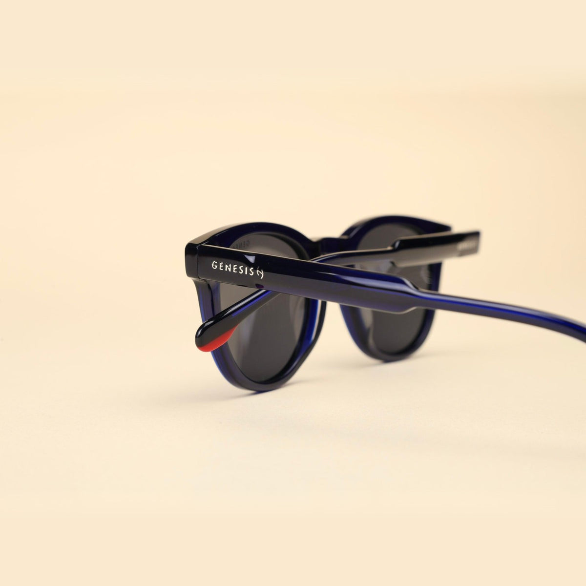 GR5 Unisex Sunglasses - Midnight Navy/Red Detail