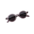 GENESIS Glamoure Glare Sunglasses Crystal Gray Round Acetate/American Gray