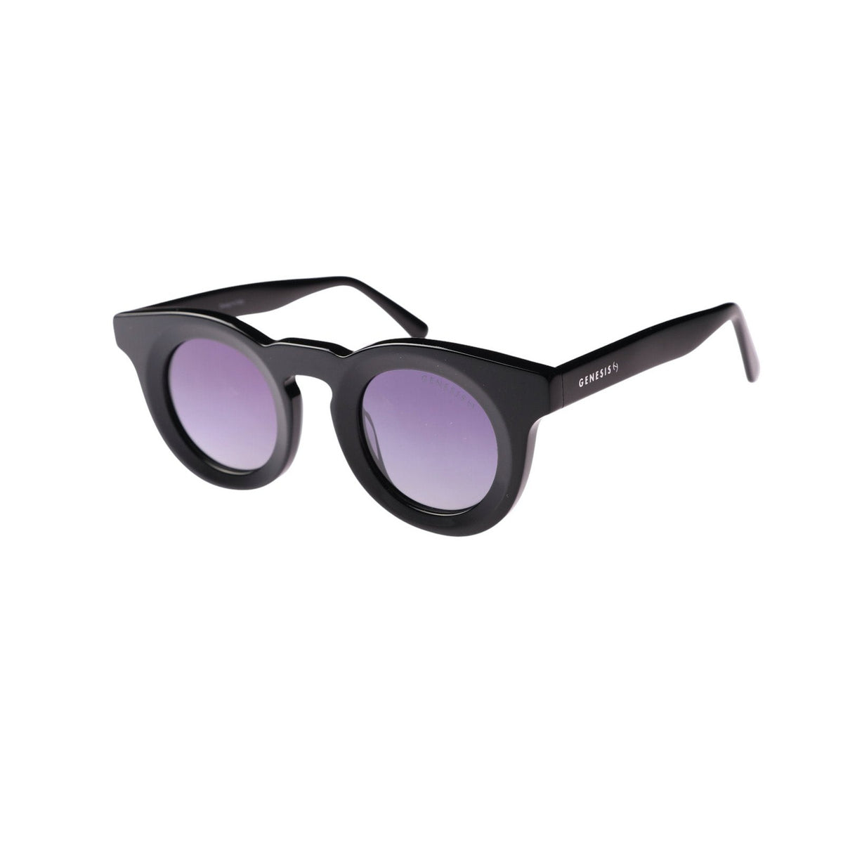 GENESIS Imperialgaze Sunglasses Round Black Matte/Grape Ombre