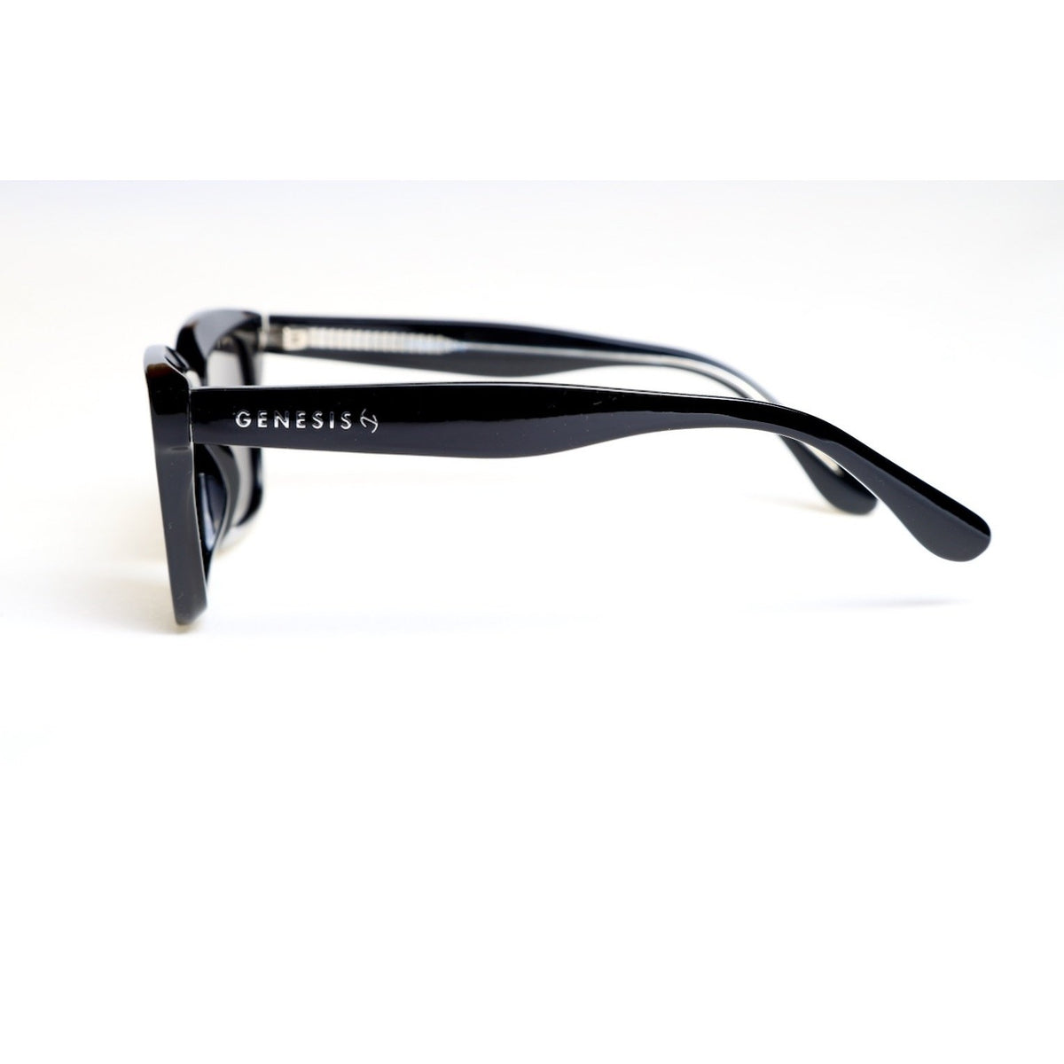 GENESIS Rome 2026 – Polarized Black Acetate Sunglasses | Italian Design, UV400 Protection