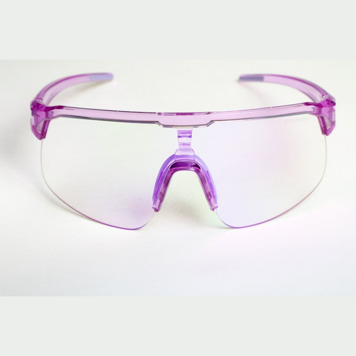 GENESIS France 2026 – Photochromic Sport Sunglasses | Purple Frame, Lightweight, UV400 Protection