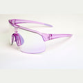 GENESIS France 2026 – Photochromic Sport Sunglasses | Purple Frame, Lightweight, UV400 Protection