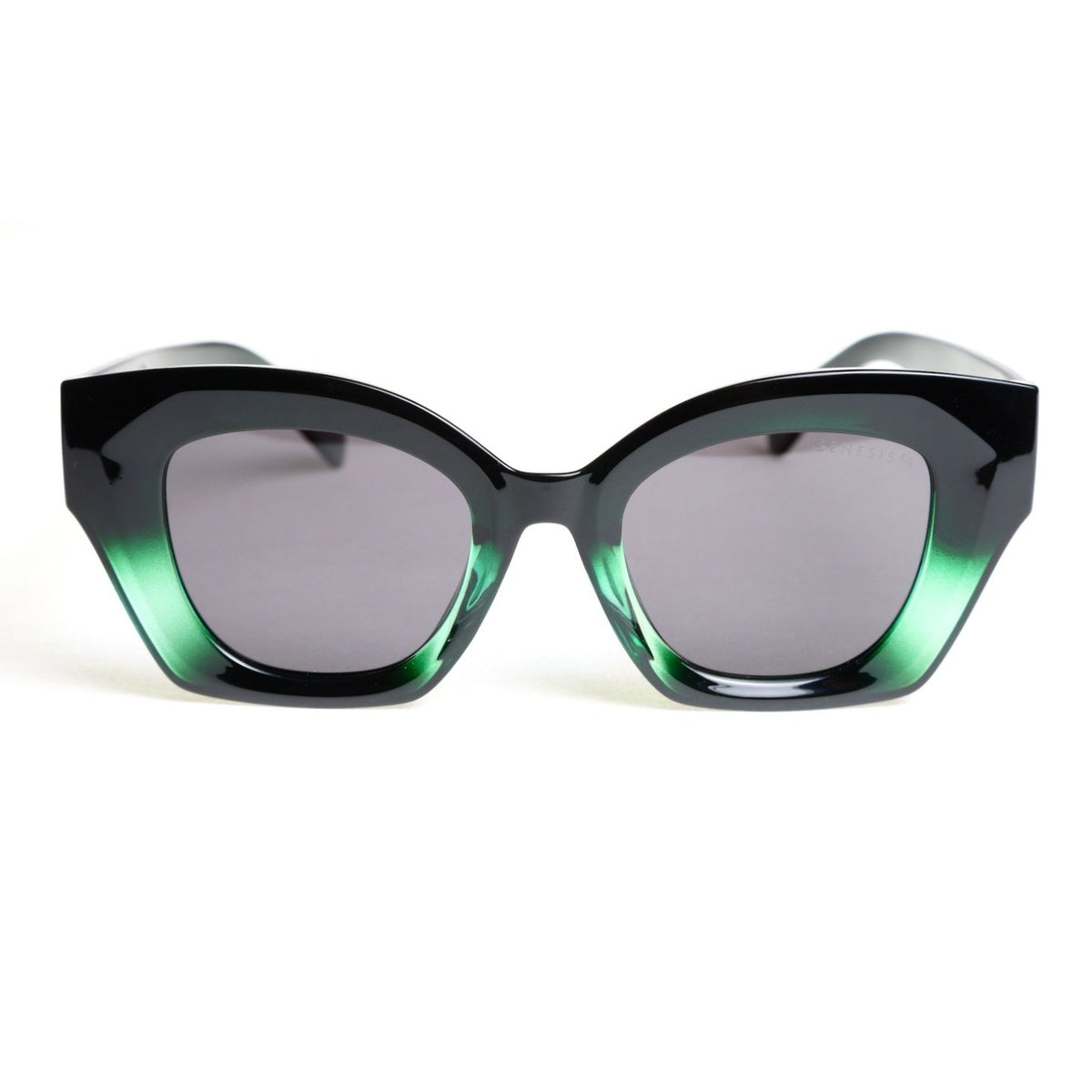 GENESIS New York 2026 – Women’s Polarized Sunglasses | Oversized Italian Acetate Frame in Black or Emerald